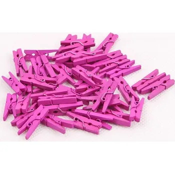 Svatební dekorace Dekorativní mini kolíčky (růžové) 10ks