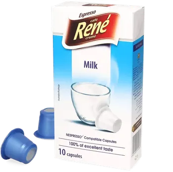 Café René - Mléko - Počet kapslí pro Nespresso®: 10