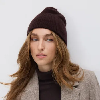 Čepice Reserved - LADIES` CAP - tmavě hnědá - 168FD-89X - 168FD-89X-ONE