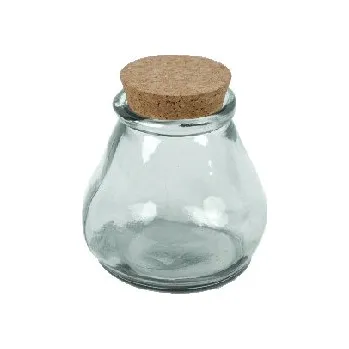 Sklenice Sklenice z recyklovaného skla s korkovým uzávěrem SAC 0,38L, čirá (balení obsahuje 6ks)|Vidrios San Miguel|Recycled Glass