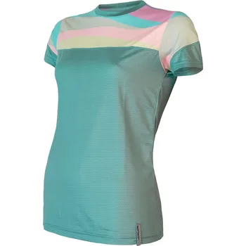 cyklistický dres Dámské triko kr.rukáv SENSOR COOLMAX IMPRESS mint/stripes S
