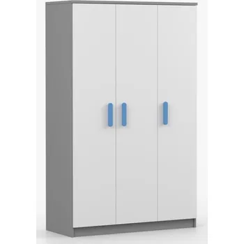 Dětská skříň Idzczak Skříň 3D Smyk II 19 šedá + bílá Vyber barvu: Modrá