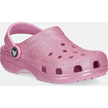 Dámská obuv Dětské pantofle Crocs CLASSIC GLITTER CLOG 206993.CLASSIC.GLITTER růžová 42X, EUR 33/34