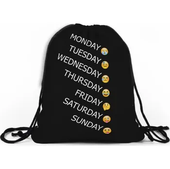 Školní sáček Vak na záda 124 SMILEY WEEK MyBestHome 41x32 cm