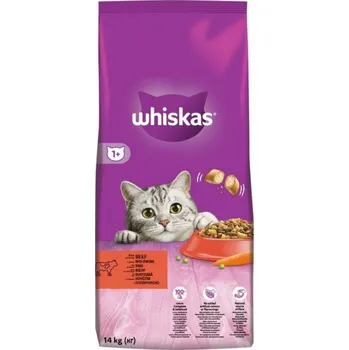 Krmivo pro kočku Whiskas 1+ 2x14kg Hovězí