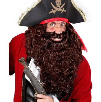 Karnevalový kostým Velké hnědé vousy