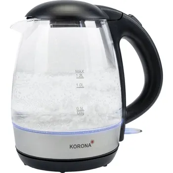 Rychlovarná konvice Korona rychlovarná konvice, černá, nerezová ocel, 20608