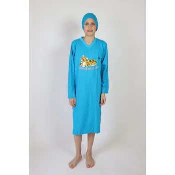 Chlapecká mikina Chlapecká noční košile dlouhá Rozárka Tygr K225 Tyrkys Barva: tyrkys, Velikost: 140