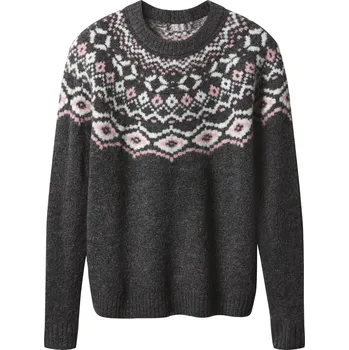 Dámský svetr esmara® Dámský pletený svetr s podílem vlny (tmavě šedá, M(40/42))