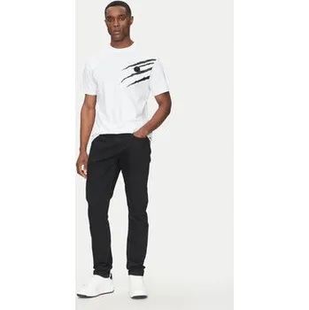 Pánské tričko Plein Sport T-Shirt SAEC MTK8019 STE001N Bílá Regular Fit 5XL