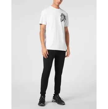 Pánské tričko Plein Sport T-Shirt 22971 Bílá Regular Fit 5XL