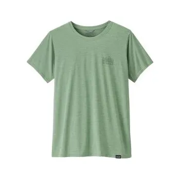 Dámské tričko Patagonia Cap Cool Daily Graphic Shirt Women Strataspire: Ellwood Green X-Dye zelená S