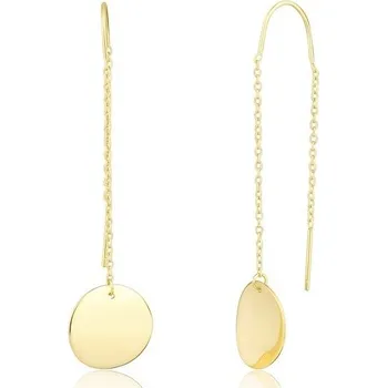 Módní doplněk JVD Pozlacené dlouhé náušnice SVLE1851X75GO00 + 2 měsíce na vrácení zboží