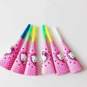 Svatební dekorace Párty trumpetky 6ks - Hello Kitty