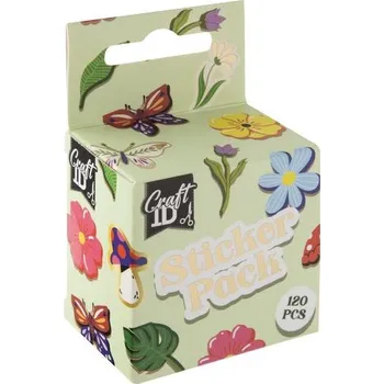 Dětské zboží Samolepky na roli, 120 ks, květiny
