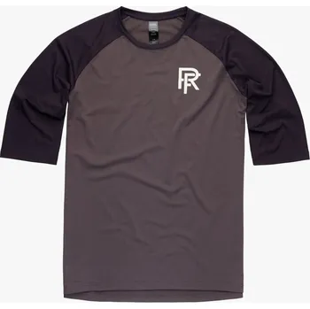 cyklistický dres Triko 3/4 RACE FACE COMMIT Tech Top charcoal XL