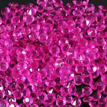 Svatební dekorace Diamantové konfety (tmavě růžová) 2000ks