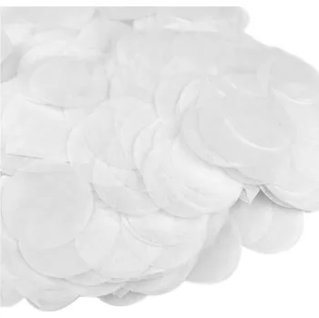 Svatební dekorace Konfety kolečka (bílé) 10g