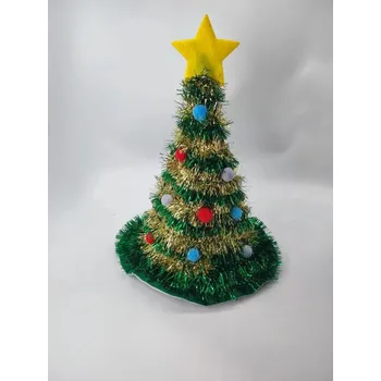 Svatební dekorace Vánoční čepice se zlatou hvězdou