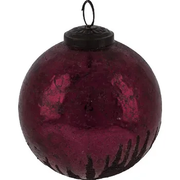 Vánoční ozdoba Ozdoba koule obteklá, 8x8x8cm, ks|Ego Dekor