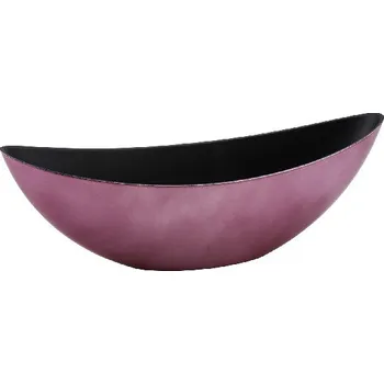 Mísa plastová oválná, rubínová/černá, 55x13,5x17,5cm|Ego Dekor