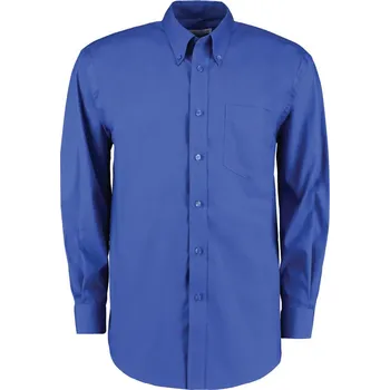 Pánská košile Kustom Kit Košile KK 105 Oxford, dlouhý rukáv, pánská COT430105050jg-royal Modrá královská 16