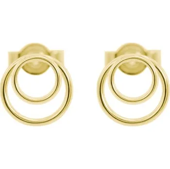 Šperk Zlaté napichovací dvojité kroužky Signife