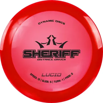 Disc golf Dynamic Discs SHERIFF Lucid Barva: Oranžová - transparentní se třpytkami, Váha: 175 g