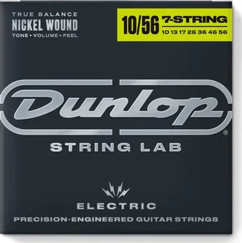 Struna pro kytaru a smyčcový nástroj Dunlop Nickel Wound electrik Guitar Strings 10-56 / 7-String