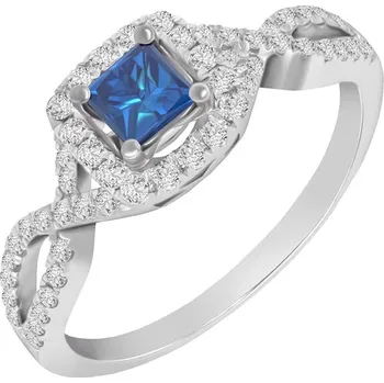 Šperk Zásnubní prsten s princess diamantem Omewy