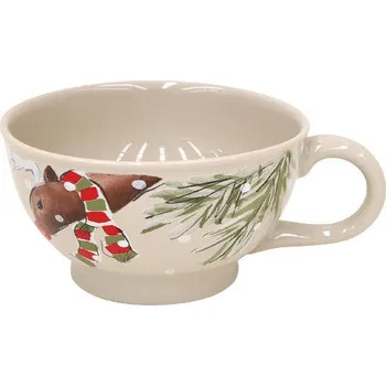 Hrnek velký 0,7L, DEER FRIENDS, bílá|Linen (DOPRODEJ) (balení)|Casafina by Costa Nova