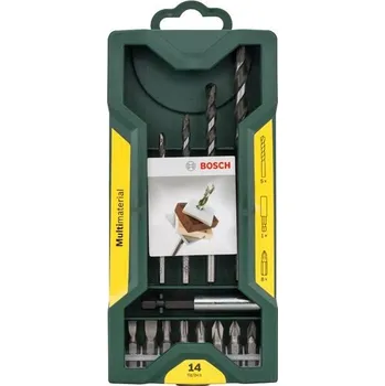 Vrták BOSCH hobby Bosch Sada vrtáků Mini-X-Line Multi Material a&nbsp;šroubovacích nástavců Extra Hard, 14&nbsp;ks (2607017572)