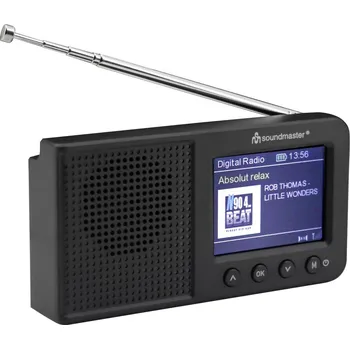 Radiopřijímač Soundmaster DAB175SW rádio/ DAB+/ FM/ LCD/ Budík/ Hodiny/ Černé DAB175SW