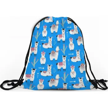 Školní sáček Vak na záda 117 LAMAS WORLD modrá MyBestHome 41x32 cm