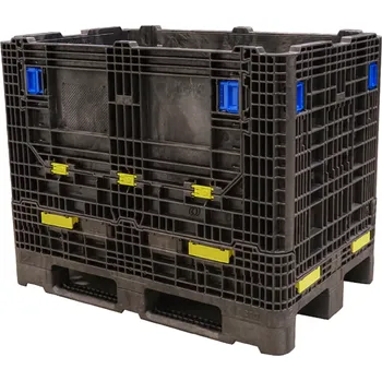 paleta Skládací Bigbox 120x100x98 plné dno, 2x vkladové okno