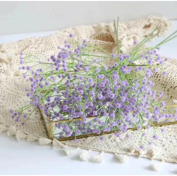 Svatební dekorace Gypsophila světle fialová kytice