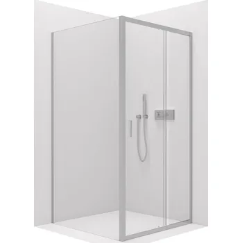 CERANO Sprchový kout Varone LINE L/P chrom, transparent sklo 140x70 posuvný