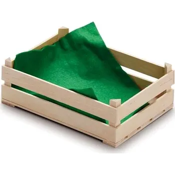 Dřevěná hračka Erzi Dřevěná bedýnka na ovoce 6 x 12,4 x 17 cm přírodní