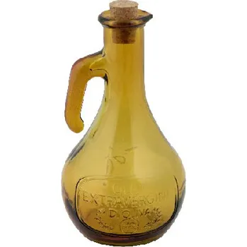 Láhev Lahev z recyklovaného skla na olej OLIVE 0,5L, žlutá (balení obsahuje 1ks)|Vidrios San Miguel|Recycled Glass