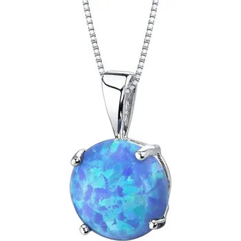 Přívěsek Modrý opál ve zlatém přívěsku Icy