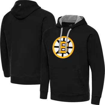 Pánská mikina Pánská mikina Boston Bruins Antigua Victory Pullover Hoodie - Black Velikost: S