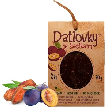 DATLOVKY RAW Jemné datlové tyčinky 2 ks ŠVESTKY, 70 g