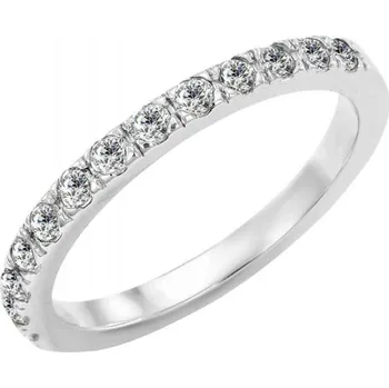 Prsten Eternity platinový prsten s 2mm diamanty Lowum