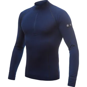 cyklistický dres Pánské triko dl.rukáv stoják zip SENSOR MERINO ACTIVE deep blue XXL