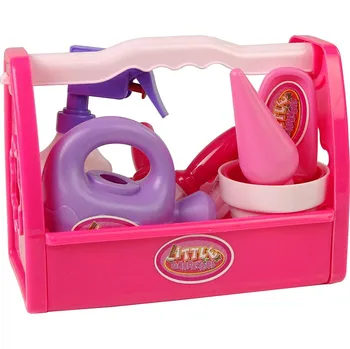 Dřevěná hračka Malá sada pro malé zahradnice - růžová