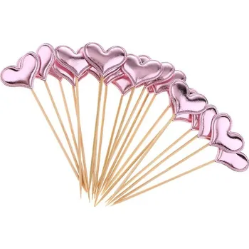 Dortová svíčka Dortový zápich - růžové srdce