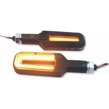 Osvětlení pro motocykl Univerzální led homologované blinkry PARTS EUROPE TURN SIGNAL černé pouzdro