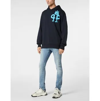 Pánská mikina PHILIPP PLEIN Mikina 9587 Světle modrá Regular Fit M