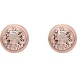 Bezel náušnice s morganity Wetty