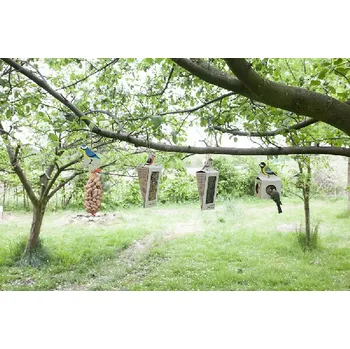 Krmítko pro ptáka Krmítko pro ptáky BEST FOR BIRDS závěsné se semínky slunečnice, balení obsahuje 4 kusy!|Esschert Design